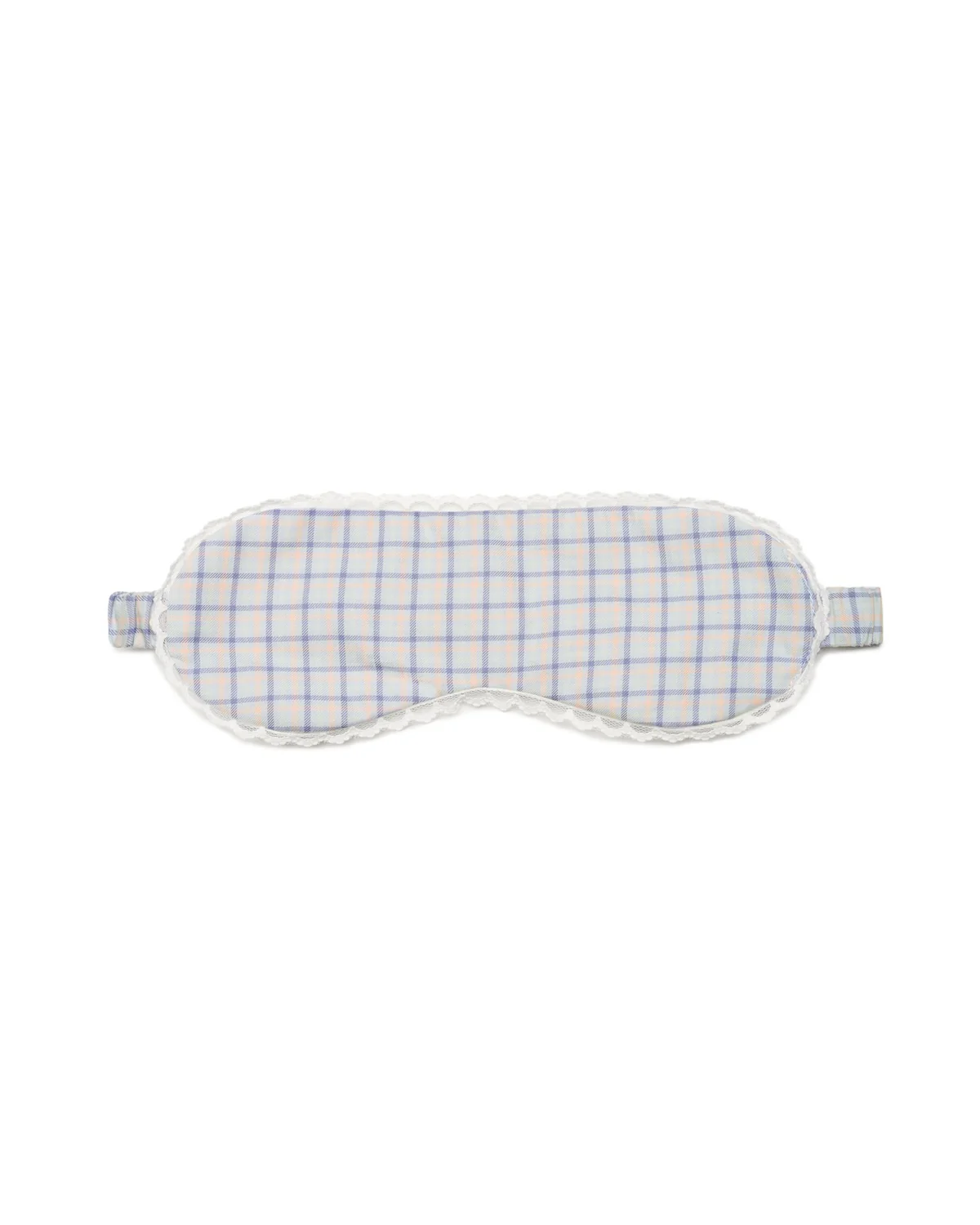 The Sleep Mask: Blue Check French Poplin - Image 3